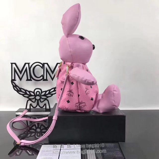 MCM女包 原單 吉祥物小兔子 Visetos印花塗層帆布 MCM單肩斜挎女包  mdmc1024